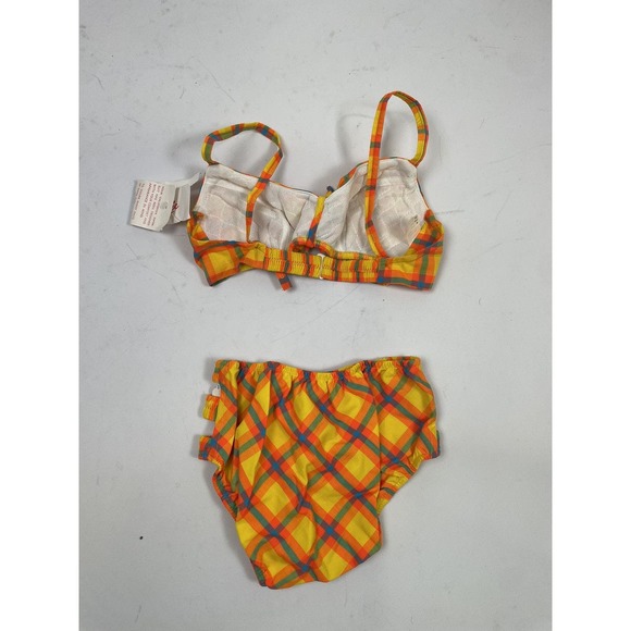 Vintage 60s NWT yellow plaid bikini set‎ - Picture 9 of 12